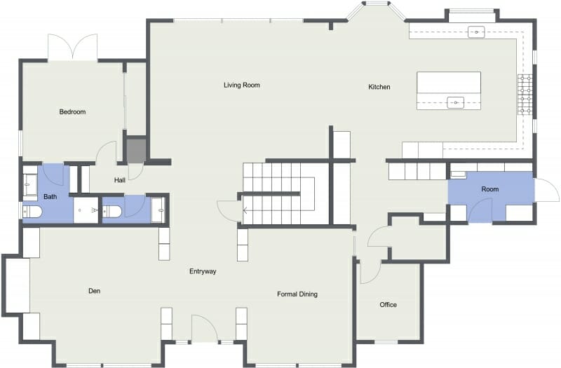 Example property floorplan showing room layout and dimensions